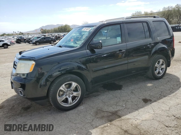 2013 Honda Pilot EX-L with VIN 5FNYF3H5XDB008066, listed as a Copart auction lot 50574625 with 100,422 mi miles and Salvage Title. Bid and sale history available at DreamBid. Image 1.