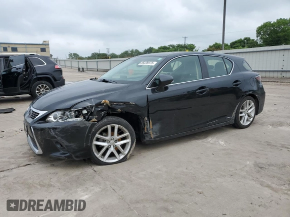 2017 Lexus CT 200h with VIN JTHKD5BH8H2289060, listed as a Copart auction lot 55326975 with 97,580 mi miles and Salvage title. Bid and sale history available at DreamBid. Image 1.