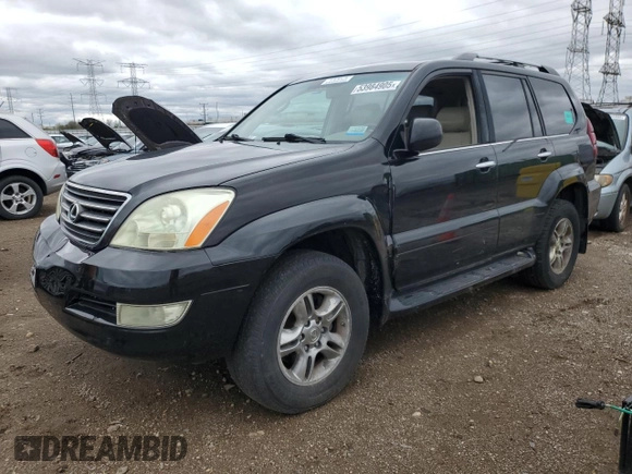 2008 Lexus GX 470 with VIN JTJBT20X580166127, listed as a Copart auction lot 53984905 with 272,859 mi miles and Clean Title. Bid and sale history available at carsss.com. Image 1.