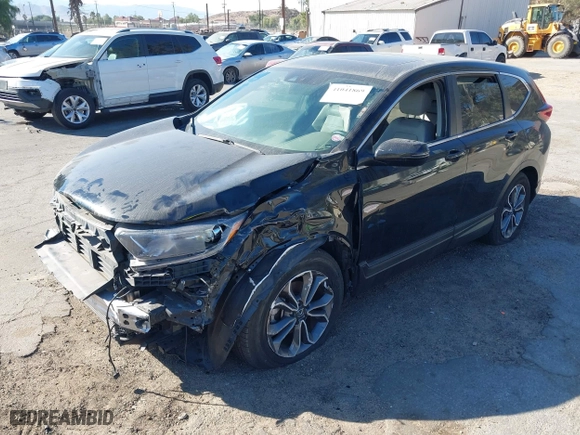 2022 Honda CR-V EX-L with VIN 5J6RW1H81NA009677, listed as a IAAI auction lot 41041869 with 1 mi miles. Bid and sale history available at carsss.com. Image 2.
