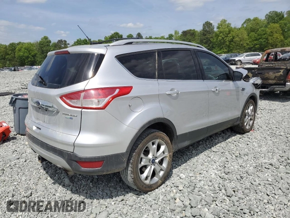 2015 Ford Escape Titanium with VIN 1FMCU9J91FUB46181, listed as a Copart auction lot 54885015 with 100,919 mi miles and Salvage title. Bid and sale history available at DreamBid. Image 3.