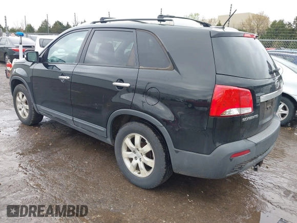 2012 Kia Sorento LX with VIN 5XYKT4A21CG188680, listed as a IAAI auction lot 41936782 with 228,817 mi miles. Bid and sale history available at carsss.com. Image 3.