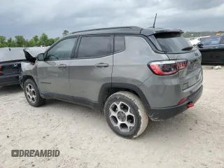 2022 Jeep Compass Trailhawk with VIN 3C4NJDDBXNT231276, listed as a Copart auction lot 55290785 with 20,814 mi miles and Salvage title. Bid and sale history available at DreamBid. Image 2.