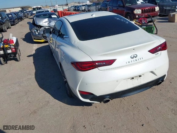 2018 Infiniti Q60 3.0t LUXE with VIN JN1EV7EK9JM340013, listed as a IAAI auction lot 41640006 with 101,989 mi miles. Bid and sale history available at carsss.com. Image 3.