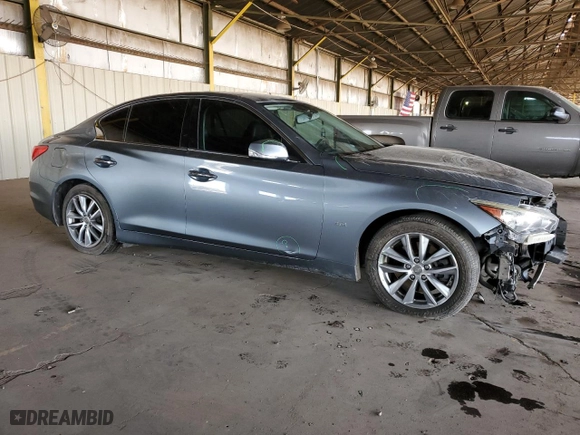 2017 Infiniti Q50 3.0t Premium with VIN JN1EV7AP7HM742690, listed as a Copart auction lot 47814295 with NaN miles and Salvage Title. Bid and sale history available at carsss.com. Image 4.