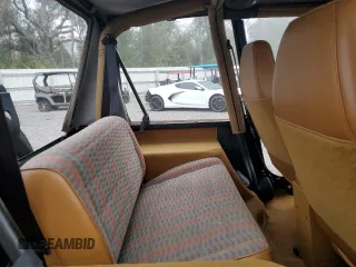 1995 Jeep Wrangler S with VIN 1J4FY19P4SP224403, listed as a Copart auction lot 85573324 with 0 mi miles and Salvage Title. Bid and sale history available at carsss.com. Image 10.