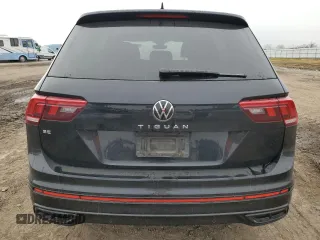 2023 Volkswagen Tiguan SE R-Line Black with VIN 3VVCB7AX8PM016614, listed as a Copart auction lot 43944695 with 39,378 mi miles and Salvage title. Bid and sale history available at DreamBid. Image 6.