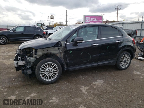 2018 FIAT 500X Lounge with VIN ZFBCFXDB3JP661226, listed as a Copart auction lot 78283264 with 101,698 mi miles and Salvage title. Bid and sale history available at DreamBid. Image 1.