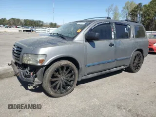 2006 Infiniti QX56 z VIN 5N3AA08C86N806828, wystawiony jako Copart lot #50319815 z przebiegiem 175 292 mil mil oraz Szkoda całkowita • Salvage title. Historia ofert i sprzedaży dostępna na DreamBid. Obrazek 1.