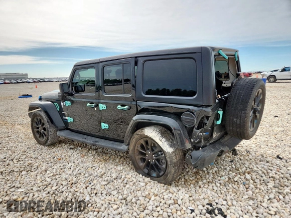 2022 Jeep Wrangler Unlimited Sahara with VIN 1C4JJXP61NW170425, listed as a Copart auction lot 60683715 with 51,847 mi miles and Salvage title. Bid and sale history available at DreamBid. Image 2.