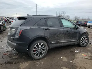 2023 Cadillac XT5 AWD Sport with VIN 1GYKNHRS4PZ232257, listed as a Copart auction lot 45865565 with 26,522 mi miles and Non repairable. Bid and sale history available at DreamBid. Image 3.