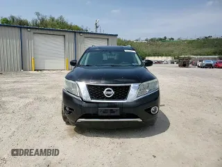 2015 Nissan Pathfinder S with VIN 5N1AR2MM5FC635656, listed as a Copart auction lot 54740355 with 125,835 mi miles and Salvage title. Bid and sale history available at DreamBid. Image 14.