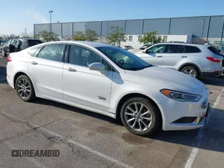2018 Ford Fusion Energi SE with VIN 3FA6P0PU9JR103603, listed as a IAAI auction lot 41752440 with 83,916 mi miles. Bid and sale history available at carsss.com. Image 1.