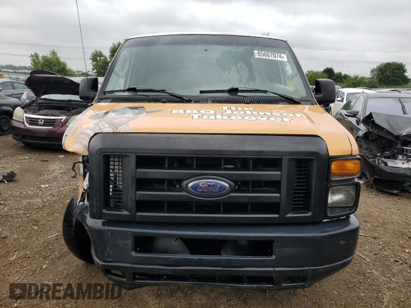 2008 Ford Econoline Passenger XL with VIN 1FBNE31L68DB00260, listed as a Copart auction lot 65607074 with 204,530 mi miles and Salvage Title. Bid and sale history available at carsss.com. Image 5.