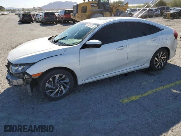2018 Honda Civic EX with VIN 2HGFC2F77JH507767, listed as a Copart auction lot 50453785 with 153,104 mi miles and Salvage Title. Bid and sale history available at DreamBid. Image 1.