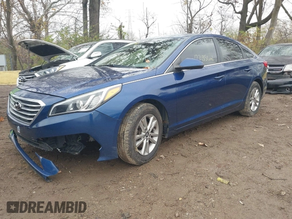 2017 Hyundai Sonata SE with VIN 5NPE24AF9HH551603, listed as a IAAI auction lot 40861742 with 122,356 mi miles. Bid and sale history available at carsss.com. Image 6.