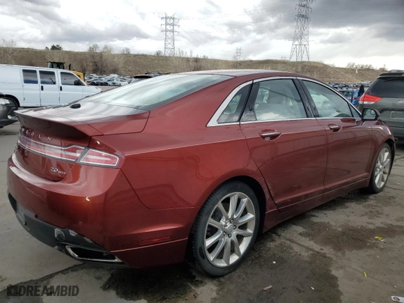 2014 Lincoln MKZ with VIN 3LN6L2G91ER807499, listed as a Copart auction lot 51151585 with 46,567 mi miles and Salvage Title. Bid and sale history available at carsss.com. Image 3.