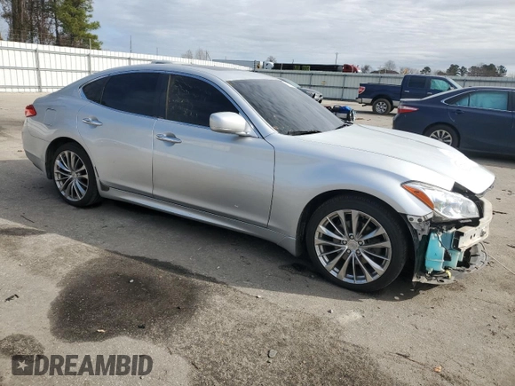 2012 Infiniti M37 with VIN JN1BY1AP6CM333483, listed as a Copart auction lot 85979394 with 199,770 mi miles and Salvage Title. Bid and sale history available at carsss.com. Image 4.