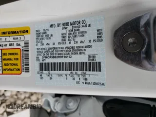 2024 Ford Bronco Sport Big Bend z VIN 3FMCR9B62RRF66162, wystawiony jako Copart lot #55129945 z przebiegiem 3 141 mil mil oraz Szkoda całkowita • Salvage title. Historia ofert i sprzedaży dostępna na DreamBid. Obrazek 13.