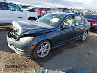 2011 Mercedes-Benz C-Class C 300 Sport with VIN WDDGF5EB1BA443104, listed as a IAAI auction lot 41513542 with 98,163 mi miles. Bid and sale history available at carsss.com. Image 2.