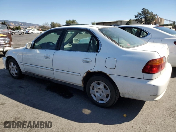 2000 Honda Civic EX with VIN JHMEJ8647YS004508, listed as a Copart auction lot 76315554 with 204,597 mi miles and Clean Title. Bid and sale history available at carsss.com. Image 2.