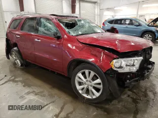 2013 Dodge Durango Crew with VIN 1C4RDJDG8DC638185, listed as a Copart auction lot 53487045 with Not Provided miles and Salvage Title. Bid and sale history available at carsss.com. Image 4.