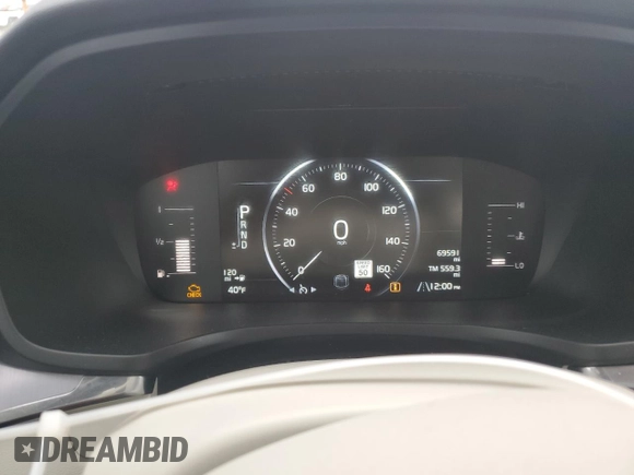 2019 Volvo S60 Momentum with VIN 7JR102FK6KG005305, listed as a Copart auction lot 46680475 with 69,591 mi miles and Salvage Title. Bid and sale history available at carsss.com. Image 9.