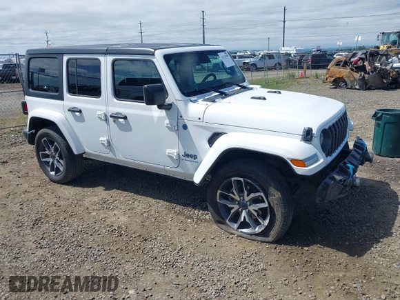 2024 Jeep Wrangler Willys z VIN 1C4RJXN60RW225250, wystawiony jako IAAI lot #42333989 z przebiegiem 35 893 mil mil oraz . Historia ofert i sprzedaży dostępna na DreamBid. Obrazek 1.