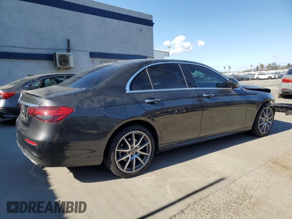 2023 Mercedes-Benz E-Class E 350 with VIN W1KZF8DB3PB141682, listed as a Copart auction lot 75481374 with 16,693 mi miles and Salvage Title. Bid and sale history available at carsss.com. Image 3.