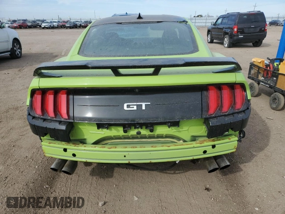 2020 Ford Mustang GT with VIN 1FA6P8CF2L5145624, listed as a Copart auction lot 48659495 with 80,888 mi miles and Salvage Title. Bid and sale history available at carsss.com. Image 6.