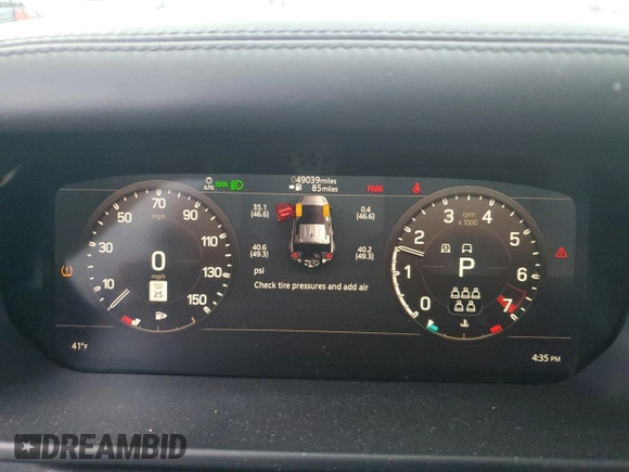 2020 Land Rover Defender X with VIN SALEXEEU3L2021601, listed as a Copart auction lot 86600934 with 49,039 mi miles and Salvage title. Bid and sale history available at DreamBid. Image 9.