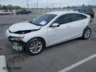 2021 Chevrolet Malibu LT with VIN 1G1ZD5ST3MF071608, listed as a IAAI auction lot 41354558 with 91,681 mi miles. Bid and sale history available at carsss.com. Image 2.