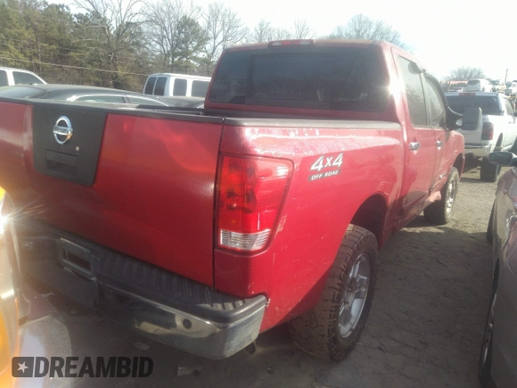 2005 Nissan Titan SE with VIN 1N6BA07B85N563950, listed as a IAAI auction lot 41460268 with 254,065 mi miles and . Bid and sale history available at DreamBid. Image 4.