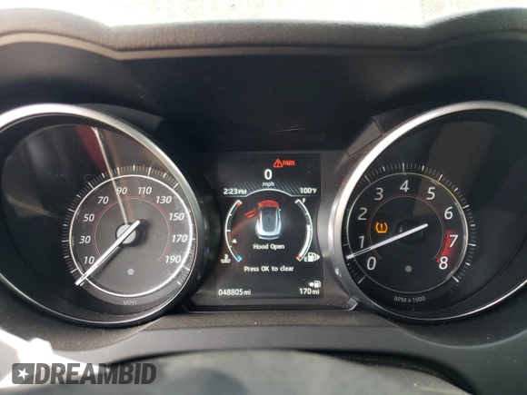 2017 Jaguar F-Type with VIN SAJWB6A64H8K38118, listed as a Copart auction lot 66605794 with 48,805 mi miles and Salvage Title. Bid and sale history available at DreamBid. Image 9.