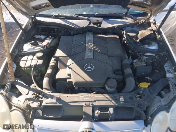 2003 Mercedes-Benz CLK-Class 5.0L with VIN WDBTJ75J63F052544, listed as a IAAI auction lot 41588753 with 1 mi miles. Bid and sale history available at carsss.com. Image 10.