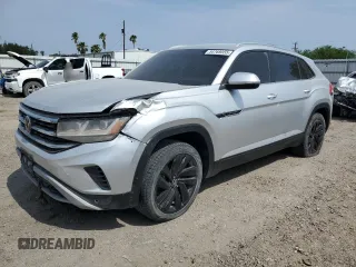 2022 Volkswagen Atlas SE z VIN 1V2HE2CA1NC221308, wystawiony jako Copart lot #54769555 z przebiegiem Nie podano mil oraz Czysty tytuł • Clean title. Historia ofert i sprzedaży dostępna na DreamBid. Obrazek 1.