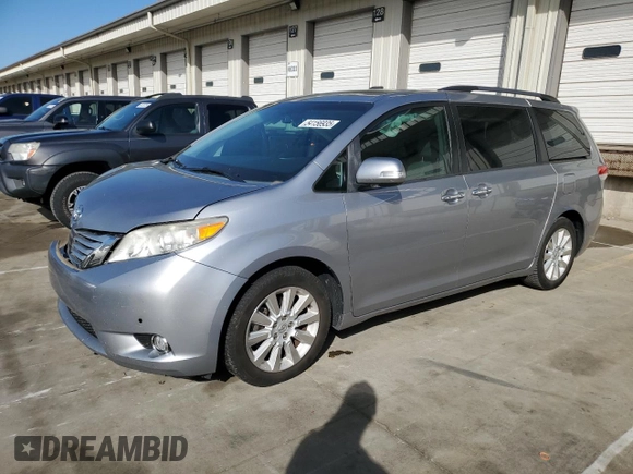2013 Toyota Sienna XLE AAS with VIN 5TDYK3DC1DS318277, listed as a Copart auction lot 54156935 with 218,564 mi miles and Salvage title. Bid and sale history available at DreamBid. Image 1.