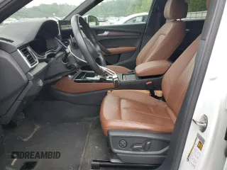2021 Audi Q5 Premium Plus with VIN WA1BAAFY1M2017872, listed as a Copart auction lot 59964725 with 58,694 mi miles and Salvage title. Bid and sale history available at DreamBid. Image 7.