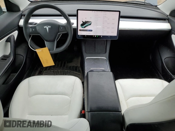 2021 Tesla Model 3 Long Range with VIN 5YJ3E1EB2MF852663, listed as a Copart auction lot 54726615 with 29,215 mi miles and Clean Title. Bid and sale history available at carsss.com. Image 8.