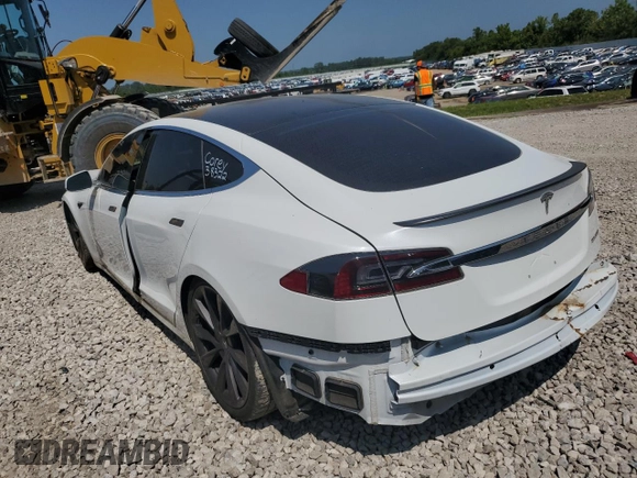 2020 Tesla Model S Performance with VIN 5YJSA1E42LF412448, listed as a Copart auction lot 64893594 with Not provided miles and Salvage title. Bid and sale history available at DreamBid. Image 2.