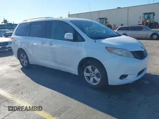 2012 Toyota Sienna with VIN 5TDKA3DC5CS011220, listed as a IAAI auction lot 41770493 with 199,266 mi miles and . Bid and sale history available at DreamBid. Image 1.