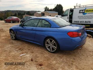 2015 BMW 4 Series 435i with VIN WBA3T3C58FP738896, listed as a Copart auction lot 80750474 with 105,430 mi miles and Salvage Title. Bid and sale history available at carsss.com. Image 2.
