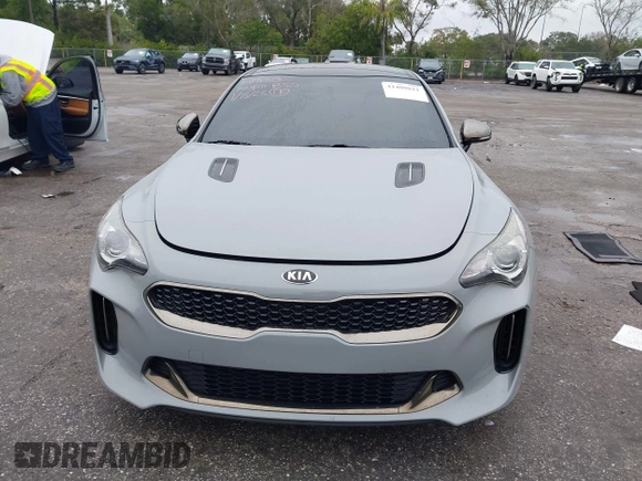 2021 Kia Stinger GT-Line with VIN KNAE15LA6M6091313, listed as a IAAI auction lot 41409011 with 34,356 mi miles. Bid and sale history available at carsss.com. Image 13.