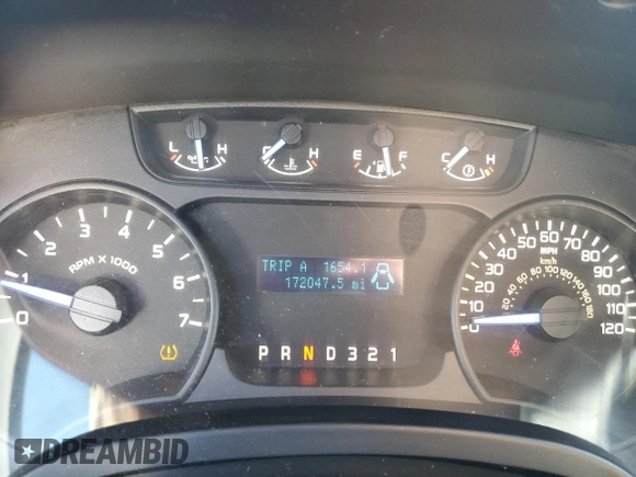 2011 Ford F-150 XL with VIN 1FTNF1CF7BKD63395, listed as a Copart auction lot 83429434 with 172,047 mi miles and Salvage Title. Bid and sale history available at carsss.com. Image 9.