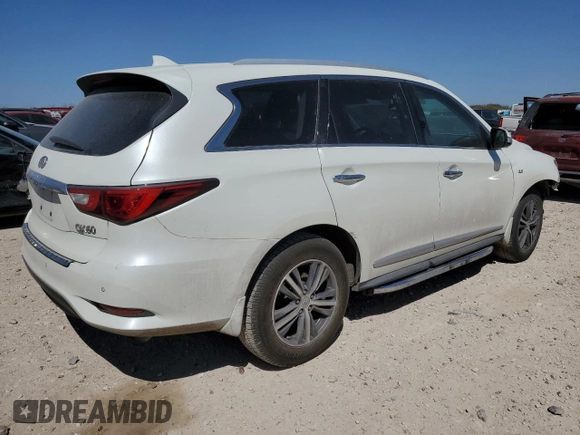 2017 Infiniti QX60 with VIN 5N1DL0MM1HC521627, listed as a Copart auction lot 48696865 with 122,309 mi miles and Salvage Title. Bid and sale history available at carsss.com. Image 3.