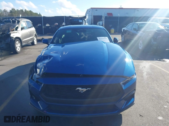 2024 Ford Mustang EcoBoost with VIN 1FA6P8TH7R5137626, listed as a IAAI auction lot 41219446 with 2,112 mi miles. Bid and sale history available at carsss.com. Image 12.