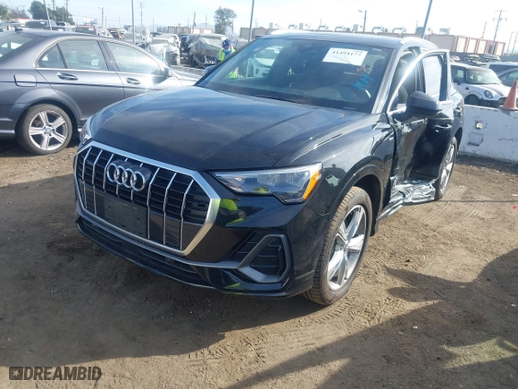 2020 Audi Q3 S line Premium with VIN WA1DECF32L1099631, listed as a IAAI auction lot 41494177 with 41,123 mi miles. Bid and sale history available at carsss.com. Image 19.