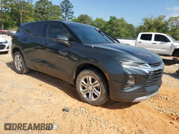 2020 Chevrolet Blazer LT with VIN 3GNKBCR46LS646593, listed as a Copart auction lot 53586385 with Not provided miles and Salvage title. Bid and sale history available at DreamBid. Image 4.