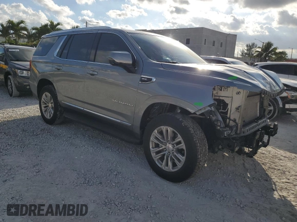 2024 GMC Yukon SLT with VIN 1GKS1BKD8RR342651, listed as a Copart auction lot 44517435 with 18,507 mi miles and Salvage Title. Bid and sale history available at carsss.com. Image 4.