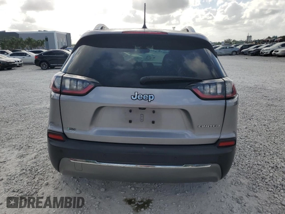 2020 Jeep Cherokee Limited with VIN 1C4PJLDB2LD577103, listed as a Copart auction lot 51555725 with 170,878 mi miles and Salvage title. Bid and sale history available at DreamBid. Image 6.